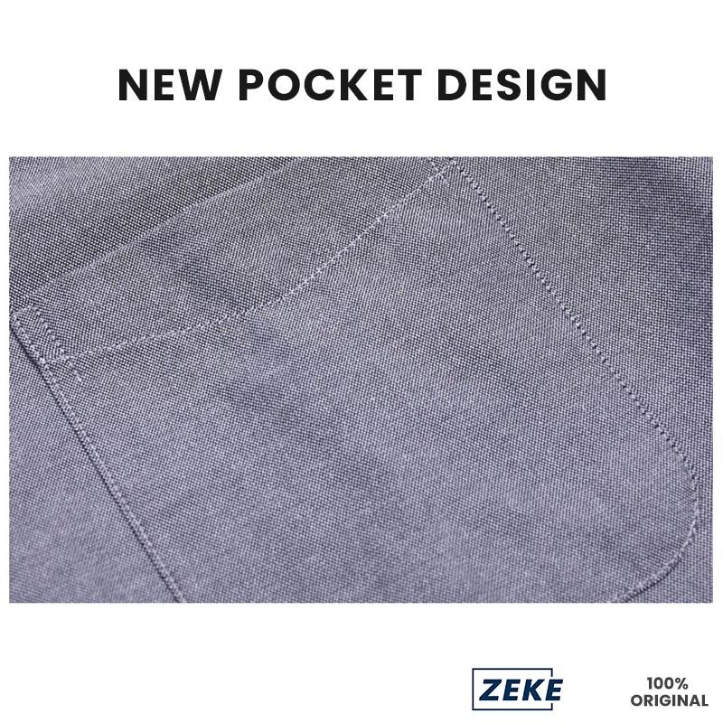 ZEKE Men’s Oxford Shirt – Short Sleeve, Cotton, Casual Plain Design - Image 5