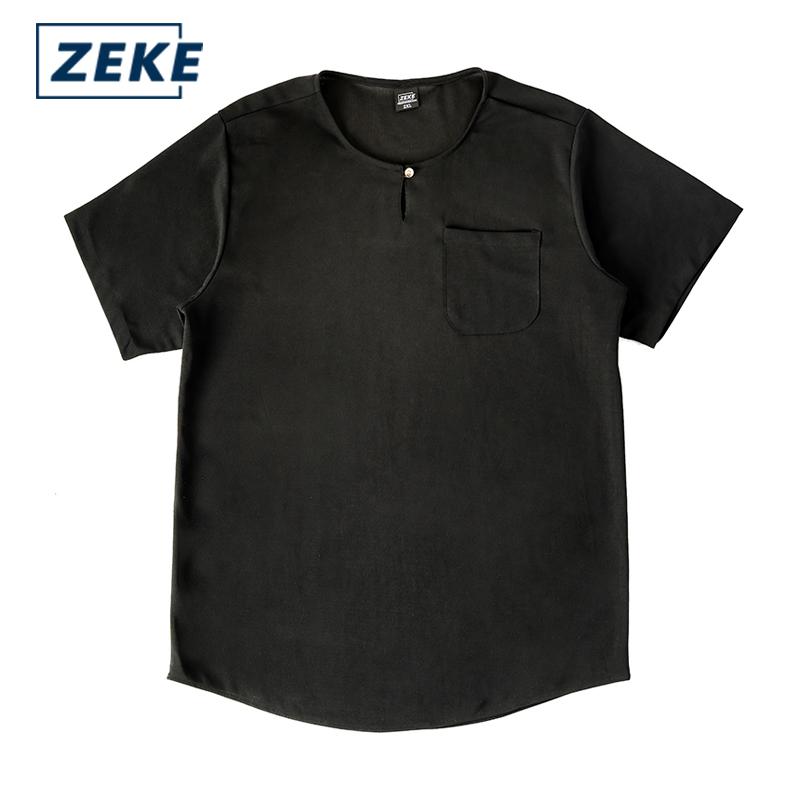 ZEKE Men’s Pocket Short Sleeve Loose Tops – 100% Polyester, Casual Kurta Style, Lightweight & Wrinkle-Resistant - Image 8