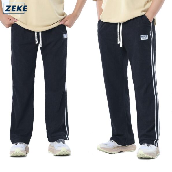 ZEKE Lelaki Kain Korduroi Seluar Panjang Side Stripe Corduroy Pants Men's Casual Pants