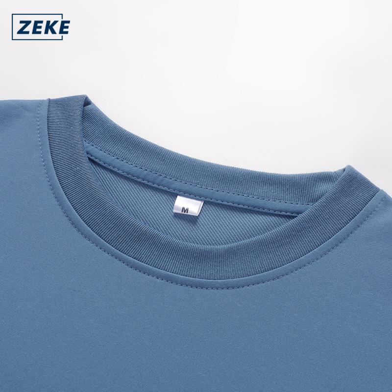 ZEKE Men’s Embroidered Logo T-shirt – Casual, Breathable, Multi-Color - Image 4