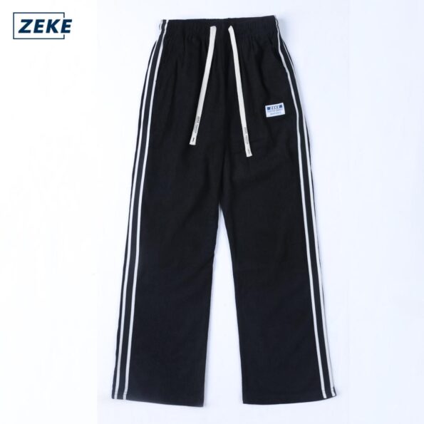 ZEKE Lelaki Kain Korduroi Seluar Panjang Side Stripe Corduroy Pants Men's Casual Pants - Image 7