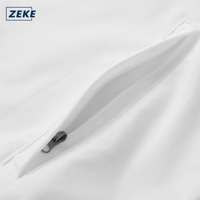 ZEKE Men’s Waterproof Hooded Jacket – Embroidered Logo Raglan Sleeve Tracksuit Casual Coats - Image 7