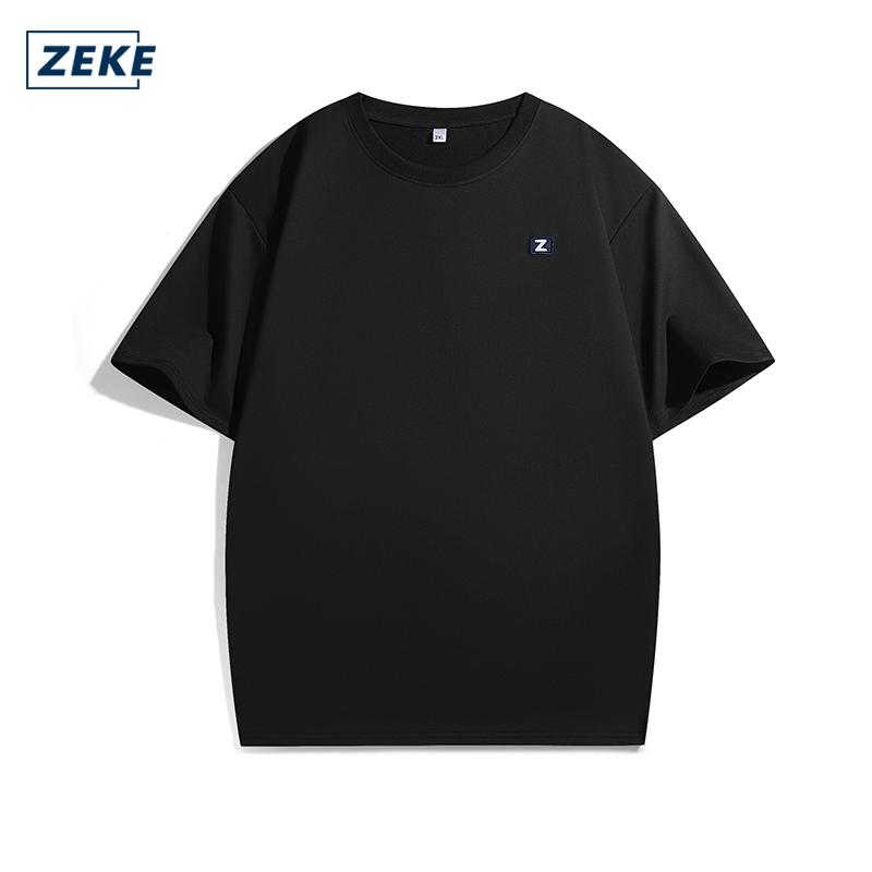 ZEKE Men’s Embroidered Logo T-shirt – Casual, Breathable, Multi-Color - Image 9