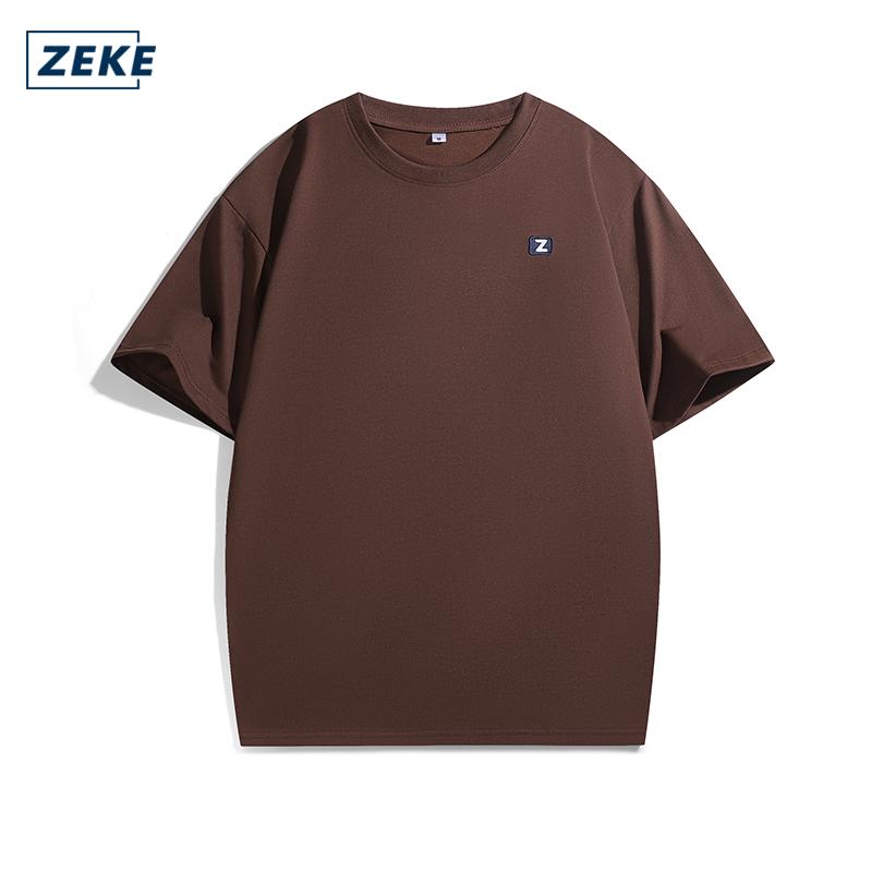 ZEKE Men’s Embroidered Logo T-shirt – Casual, Breathable, Multi-Color - Image 10