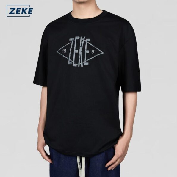 ZEKE Graphic T-shirt Lelaki Lengan Pendek Baju Men‘s Short Sleeve Tops