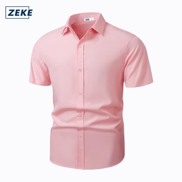 ZEKE Baju Polo Lengan Pendek Polo Shirt Men Overruns Plain Short Sleeve White Polo Shirt M-3XL Unisex - Image 13