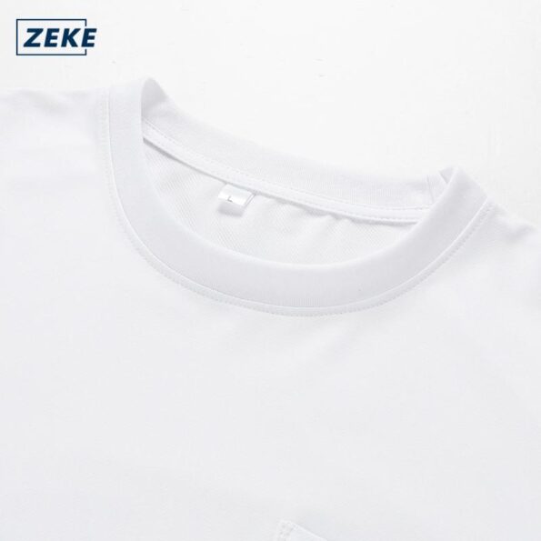 ZEKE Baju Berpoket Lelaki Lengan Pendek tshirt Pocket T-shirt Men Short Sleeve Tops - Image 4