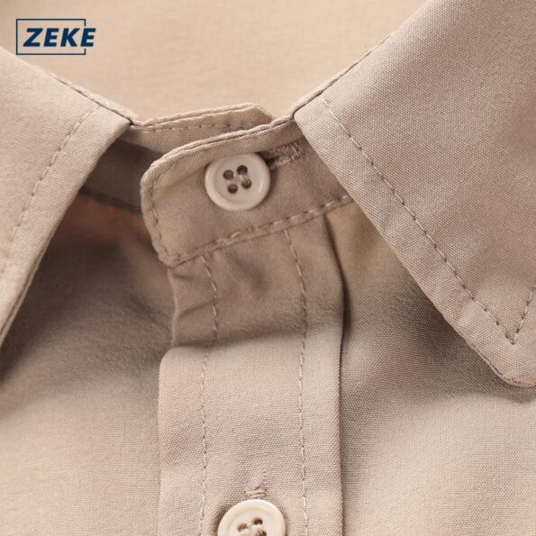 ZEKE Baju Polo Lengan Pendek Polo Shirt Men Overruns Plain Short Sleeve White Polo Shirt M-3XL Unisex - Image 4