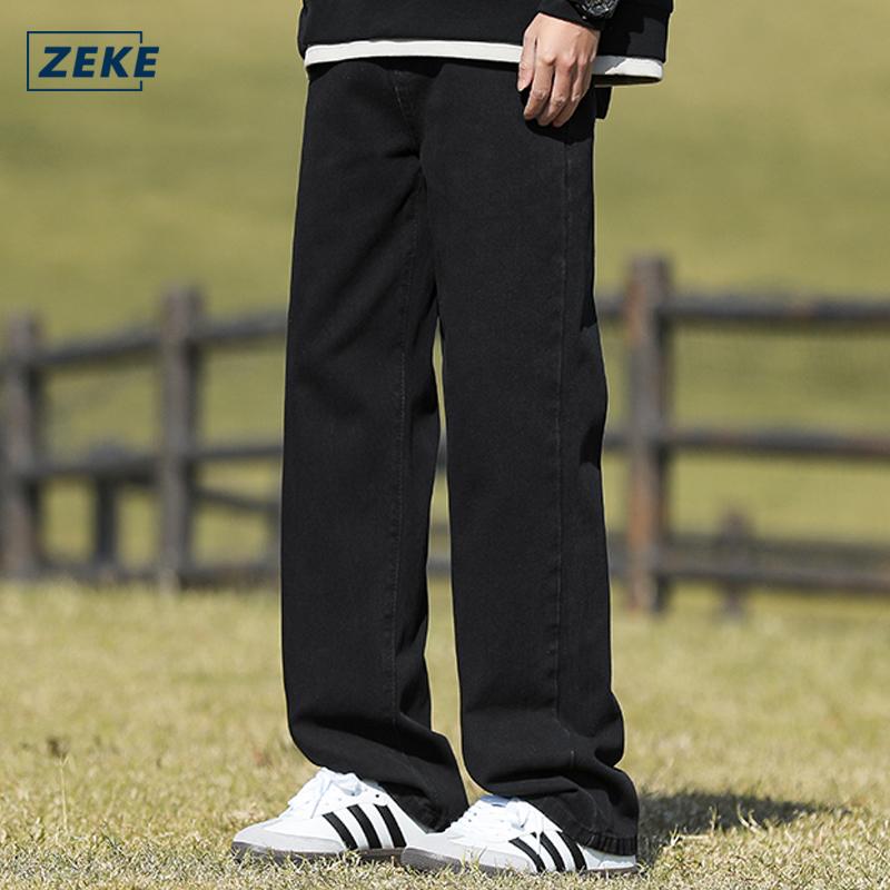 ZEKE Men’s Wide-Leg Denim Jeans – Oversized Baggy Casual Style - Image 6