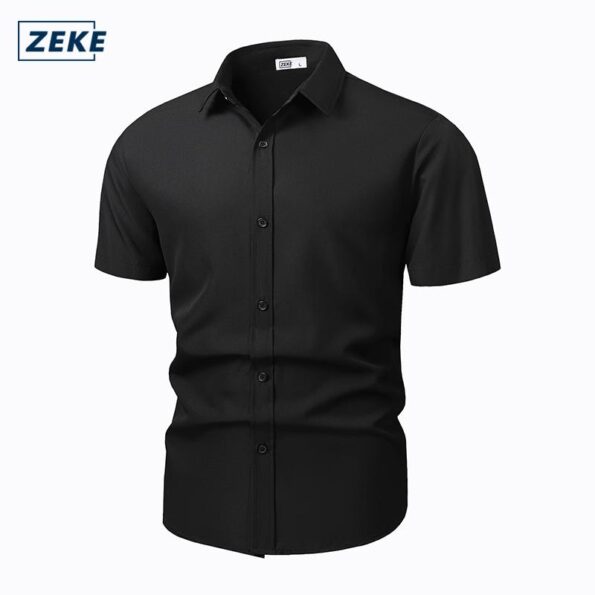 ZEKE Baju Polo Lengan Pendek Polo Shirt Men Overruns Plain Short Sleeve White Polo Shirt M-3XL Unisex - Image 7