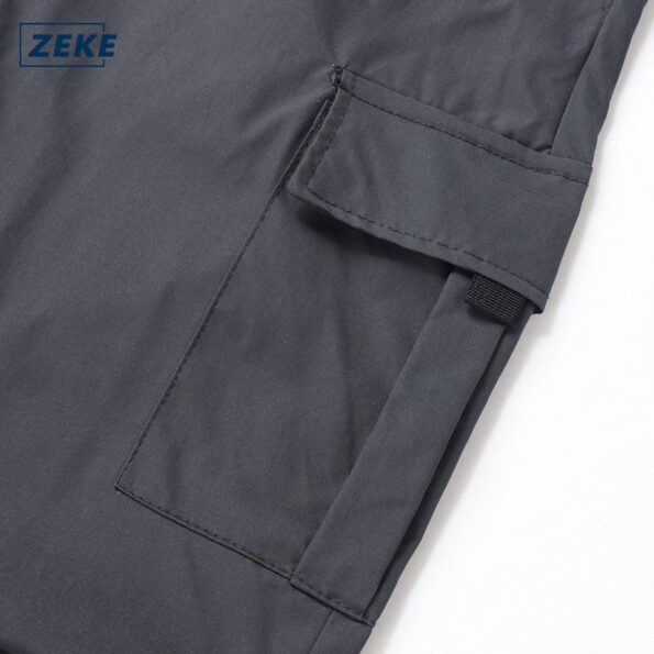 ZEKE Cargo Pants Seluar Panjang Kerja Lelaki Pocket Plain Trouser Tactical Men Shirred Waterproof Cargo Long Pant - Image 6