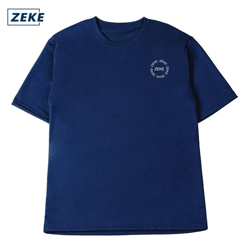 ZEKE Graphic Plain T-shirt – Men’s Short Sleeve Crew Neck Casual Tops