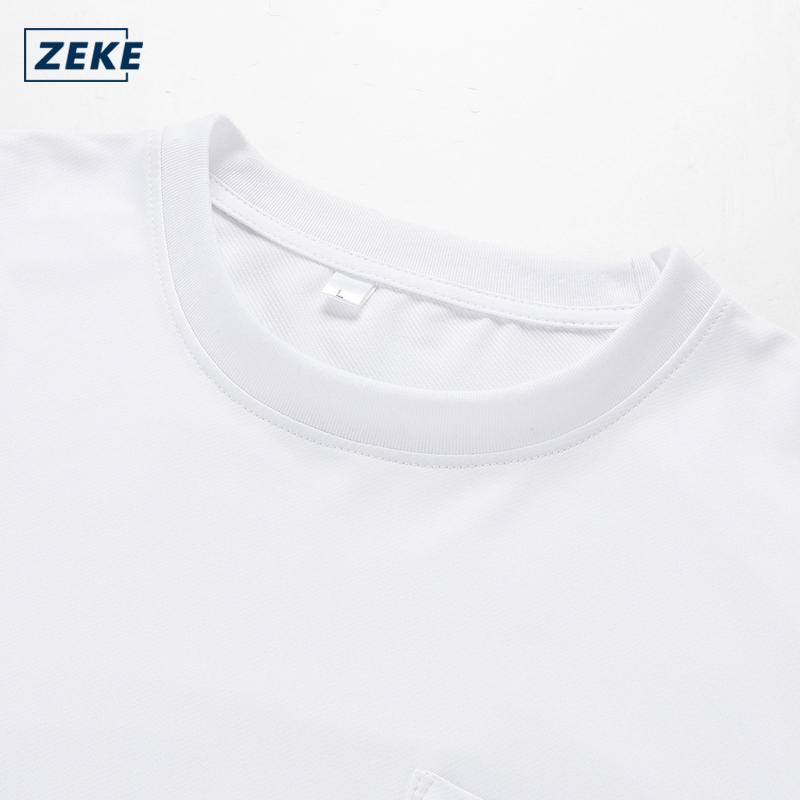 ZEKE Graphic Plain T-shirt – Men’s Short Sleeve Crew Neck Casual Tops - Image 5