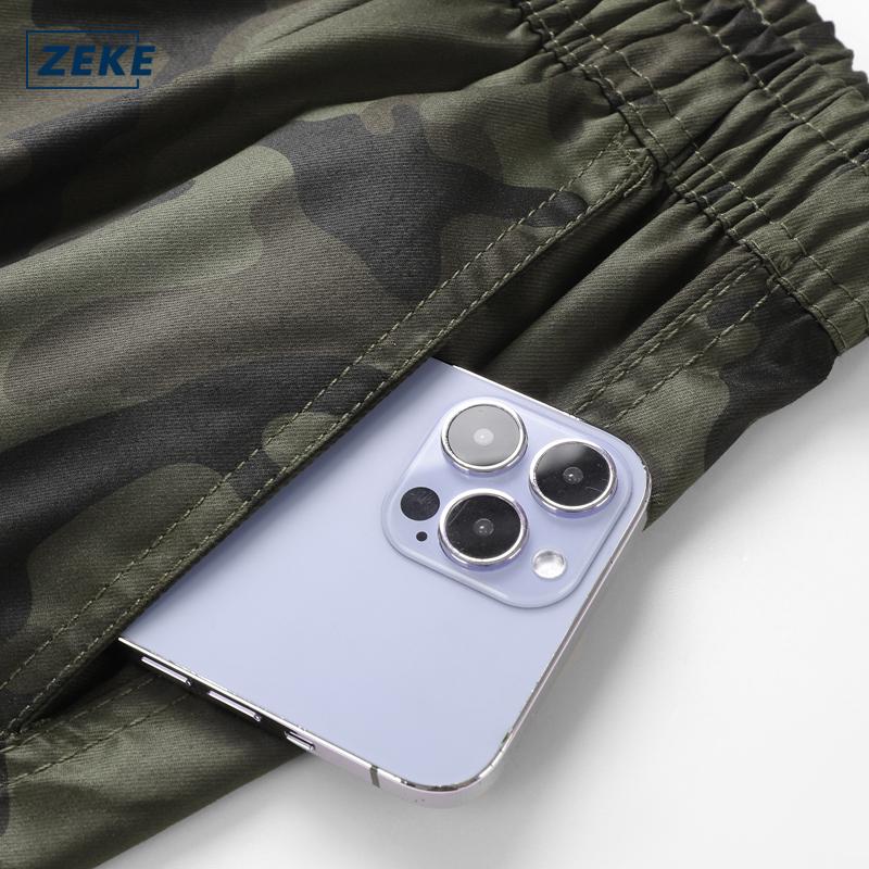 ZEKE B0052 Camo Seluar Kerja Lelaki Cargo Pants Cutting Straight Cut Tactical Six Pocket Working Men Camouflage Cargo Pant - Image 5