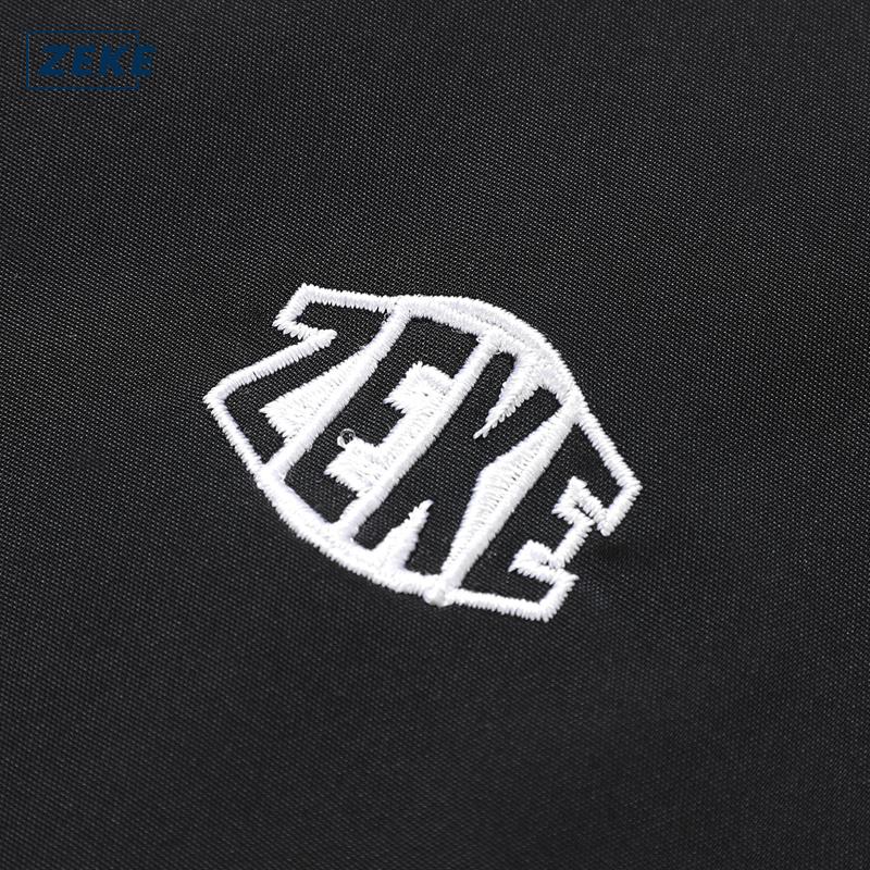 ZEKE C0050 Waterproof Two-tone Jacket Men's Embroidered Logo Tops Menswear Casual Hooded Dual-color Motor Windbreak Coats UNISEX - Image 5