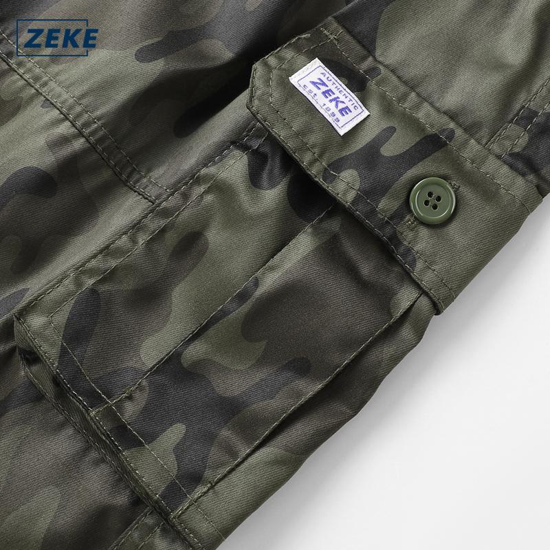 ZEKE B0052 Camo Seluar Kerja Lelaki Cargo Pants Cutting Straight Cut Tactical Six Pocket Working Men Camouflage Cargo Pant - Image 6