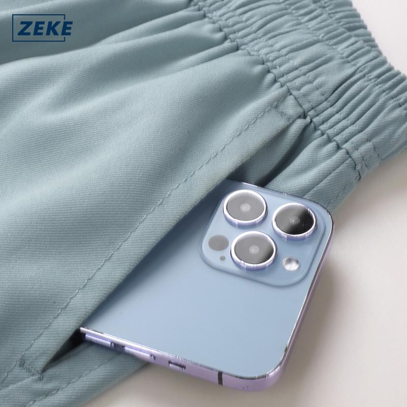 ZEKE B0065 Seluar Cargo Hujung Bertali Lelaki Longgar Boleh Laras Tactical Six Pocket Working Cargo Pant Plain Drawstring Binding Feet Trouser - Image 6