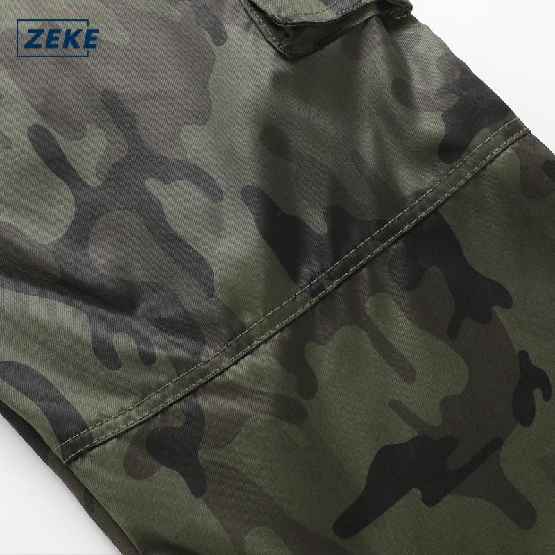 ZEKE B0052 Camo Seluar Kerja Lelaki Cargo Pants Cutting Straight Cut Tactical Six Pocket Working Men Camouflage Cargo Pant - Image 7
