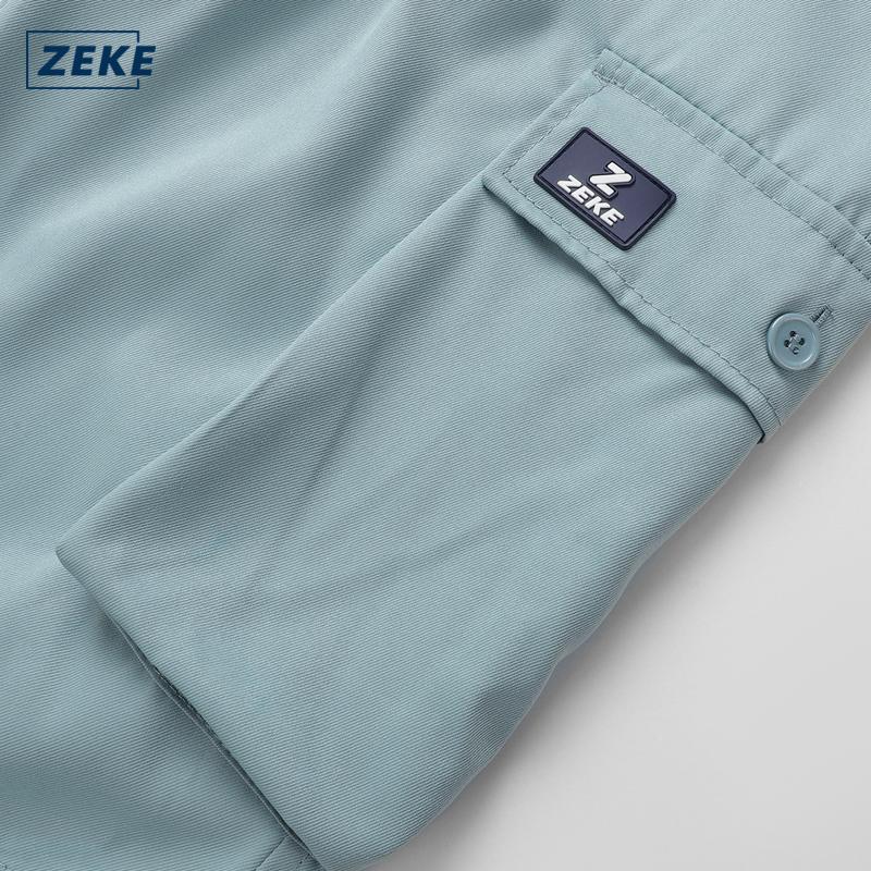 ZEKE B0065 Seluar Cargo Hujung Bertali Lelaki Longgar Boleh Laras Tactical Six Pocket Working Cargo Pant Plain Drawstring Binding Feet Trouser - Image 7