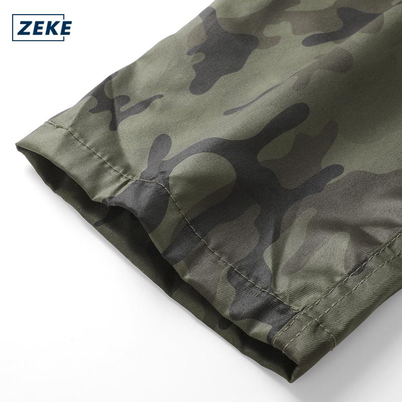 ZEKE B0052 Camo Seluar Kerja Lelaki Cargo Pants Cutting Straight Cut Tactical Six Pocket Working Men Camouflage Cargo Pant - Image 8