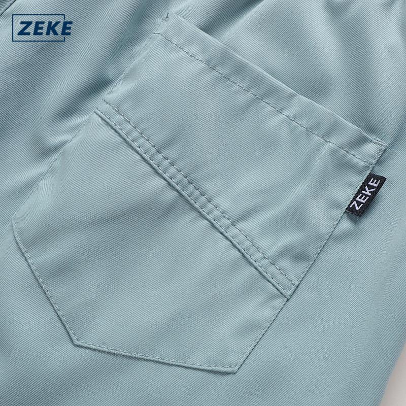 ZEKE B0065 Seluar Cargo Hujung Bertali Lelaki Longgar Boleh Laras Tactical Six Pocket Working Cargo Pant Plain Drawstring Binding Feet Trouser - Image 9