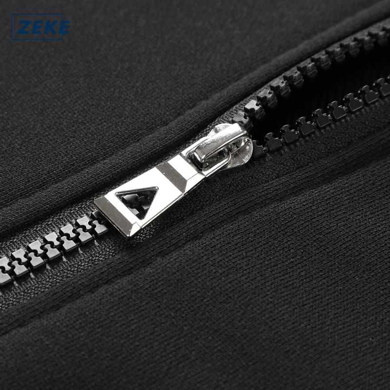 ZEKE C0069 Zip Up Hoodies Sweatshirts Men's Embroidered Logo Tops Menswear Casual Hooded Coats UNISEX - Image 6