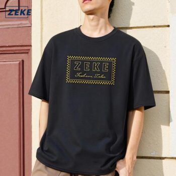 ZEKE A9105 Graphic T-shirt Lelaki Lengan Pendek Baju Men‘s Short Sleeve Tops