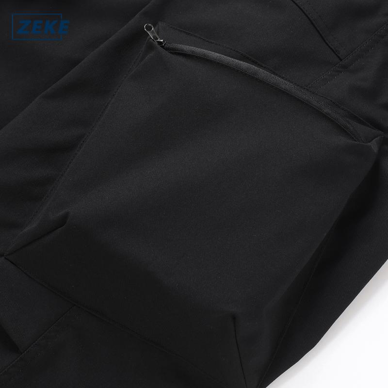 ZEKE B0079 3D Zipper Pocket Cargo Pants Lelaki Men Loose Straight-Leg Pants Long Pant Plain Trouser - Image 5