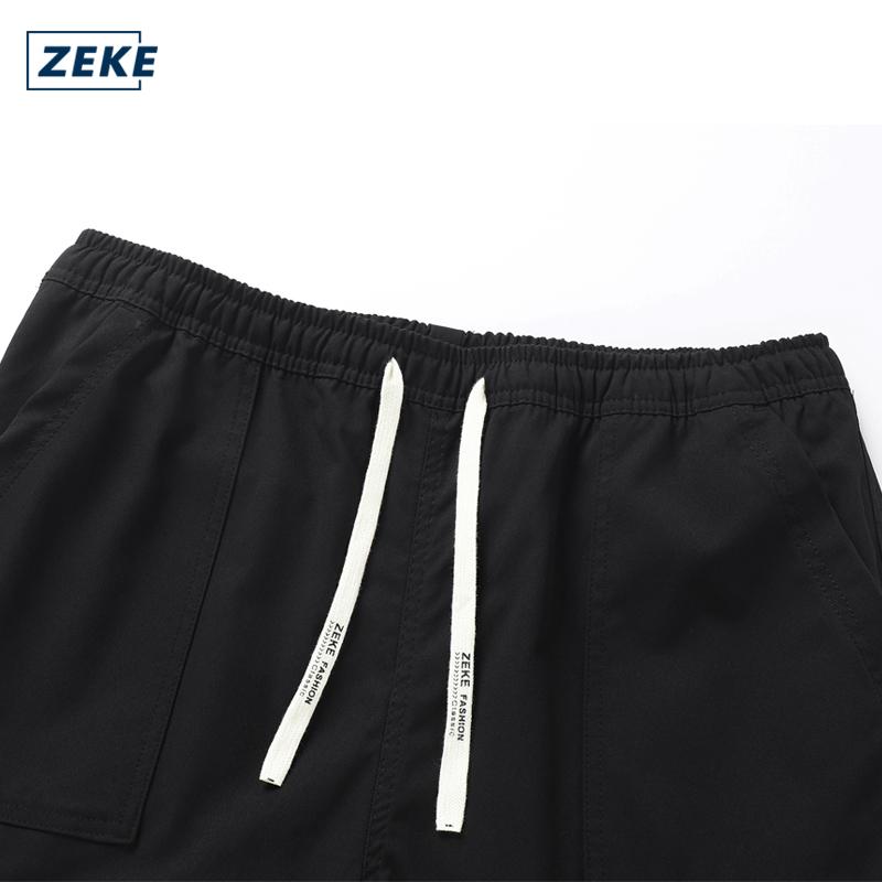 ZEKE B0079 3D Zipper Pocket Cargo Pants Lelaki Men Loose Straight-Leg Pants Long Pant Plain Trouser - Image 6