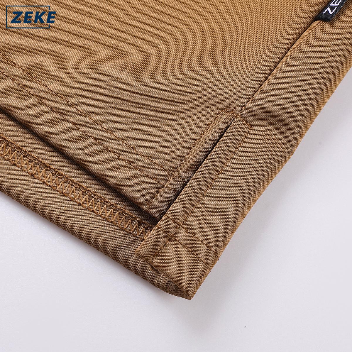 ZEKE D0080 Lelaki Kurta Kasual Lengan Pendek Men's Short Sleeve Loose Tops - Image 6