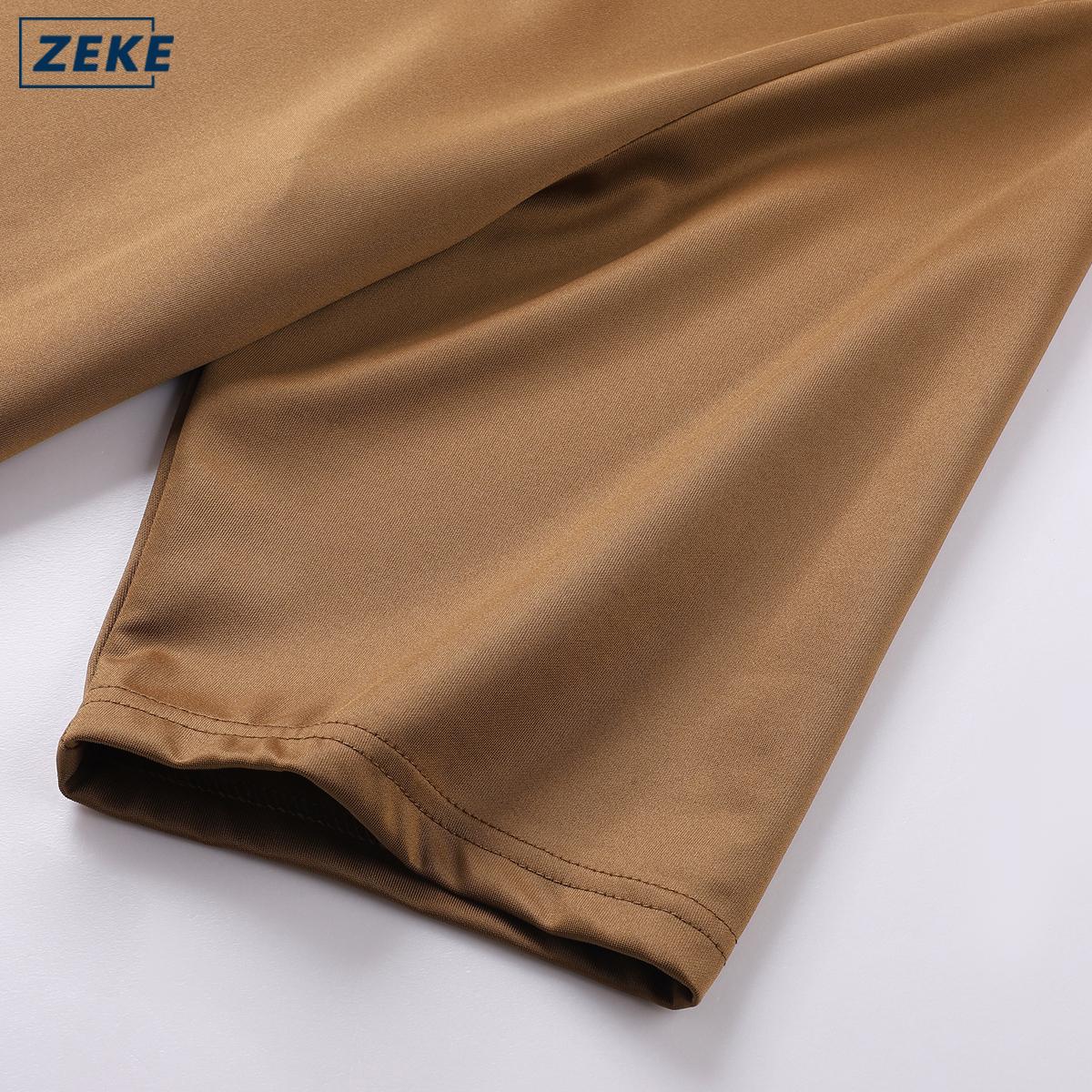 ZEKE D0080 Lelaki Kurta Kasual Lengan Pendek Men's Short Sleeve Loose Tops - Image 7