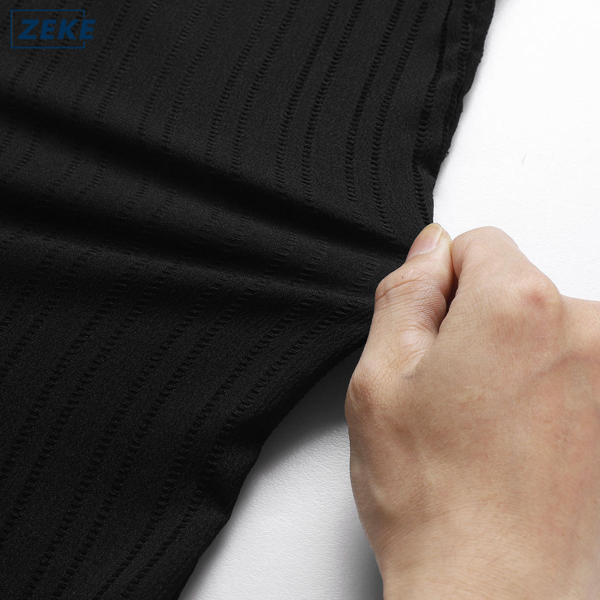 ZEKE A0055 Cuban Collar Short-sleeved Shirt For Men Light Luxury Loose Casual Half-sleeved Shirt Trend Menswear - Image 8