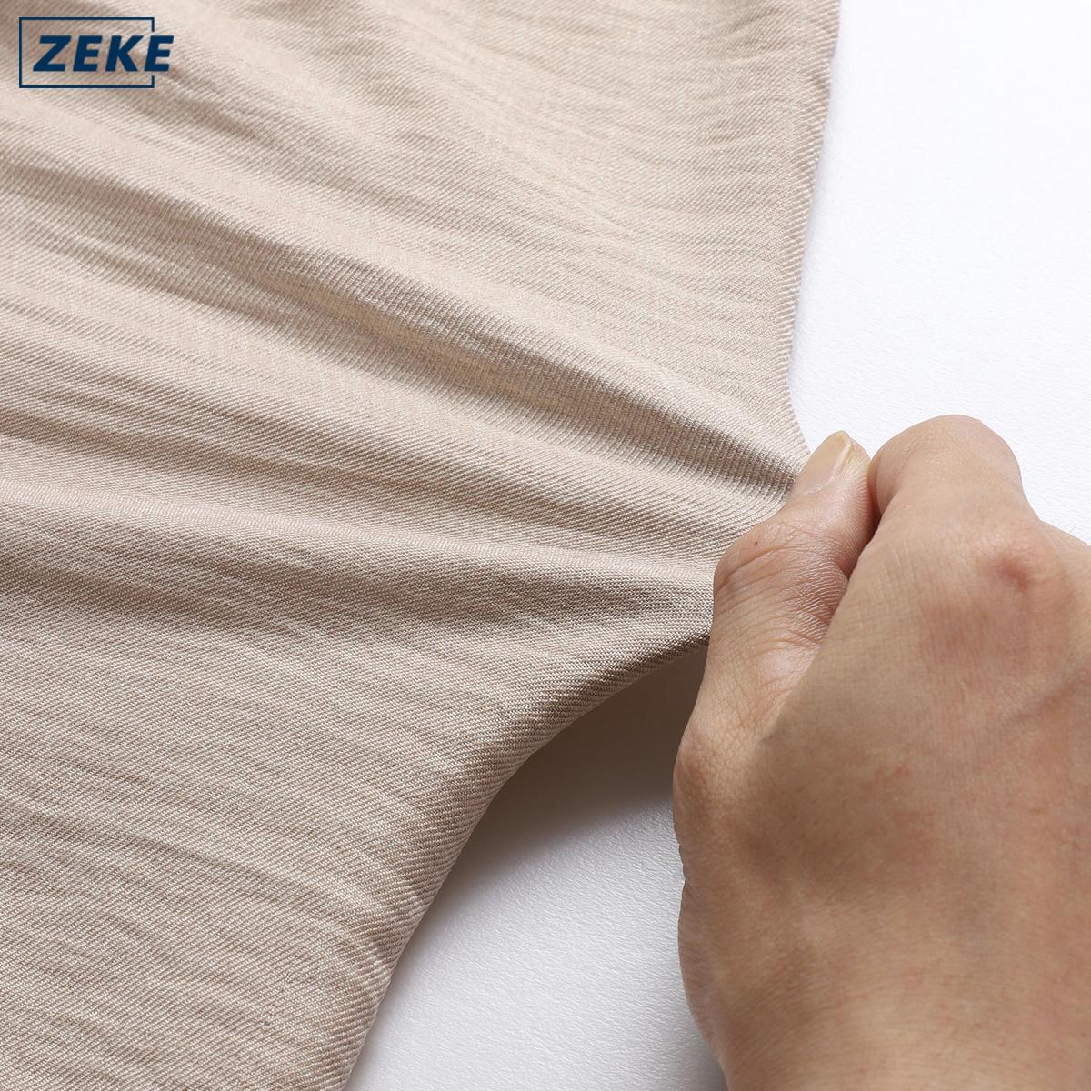 ZEKE A0012 Linen Texture Polo Shirt For Men Cuban Collar Short-sleeved Linen-like Shirt - Image 8