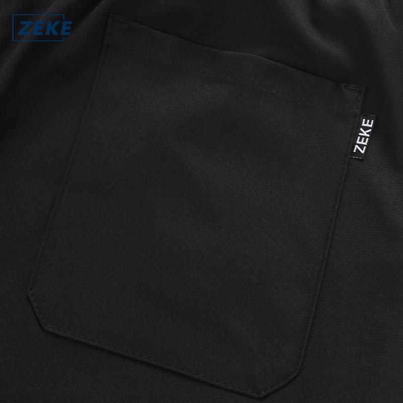 ZEKE B0078 Men's Wide-Leg Pants Straight-Leg Patchwork Five Pocket Fashionable Casual Pants - Image 9