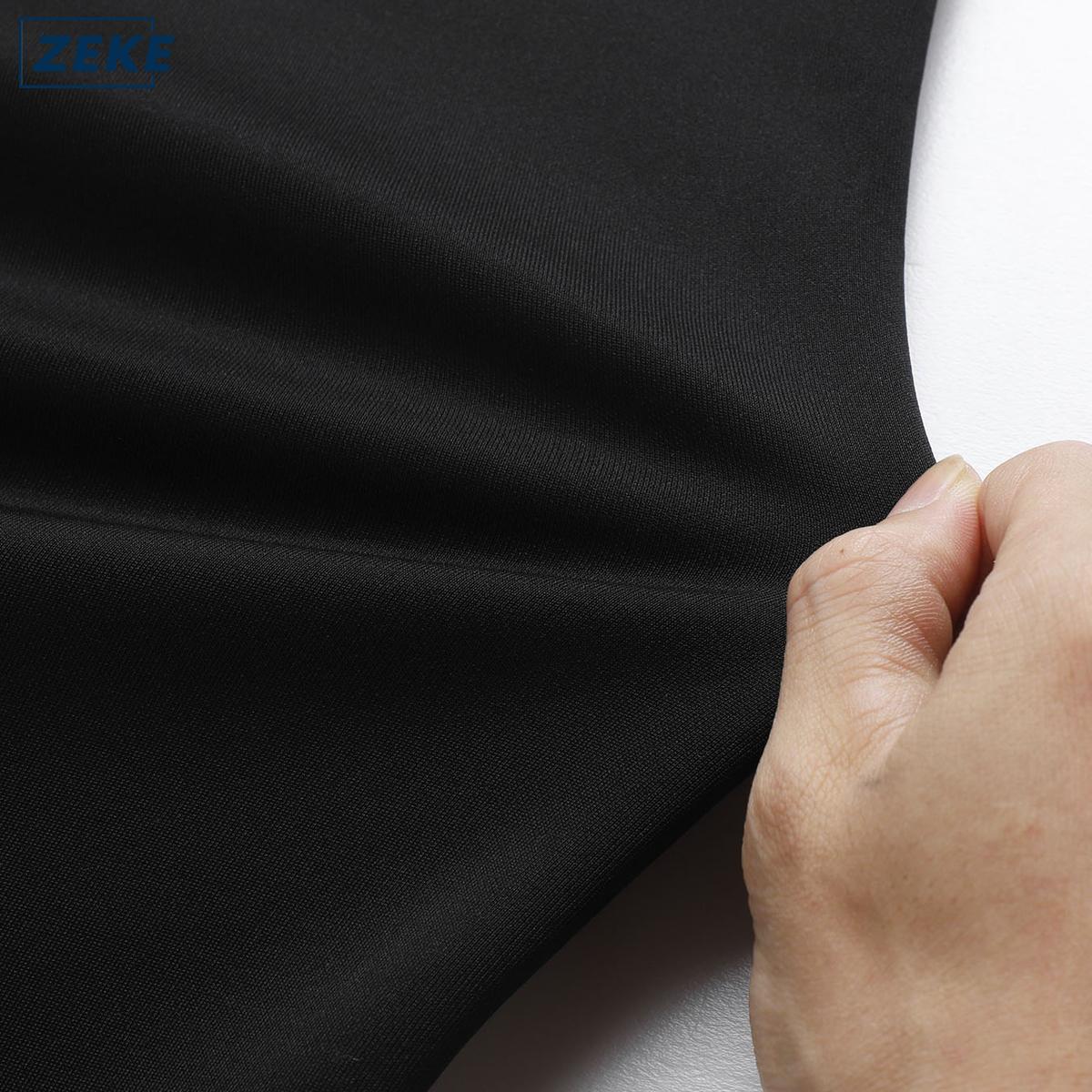ZEKE A0074 Lelaki Lengan Pendek Gemuk Baju tshirt Embroidered Logo On Cuffs Loose T-shirt Men Short Sleeve Tops - Image 9